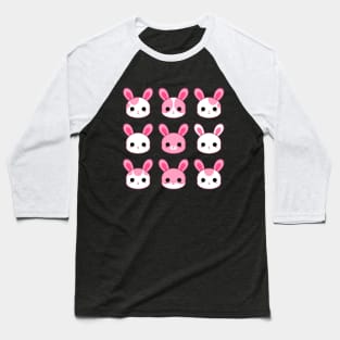 Cute Pink Bunnies Pack Baseball T-Shirt